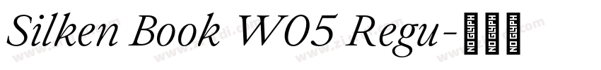 Silken Book W05 Regu字体转换